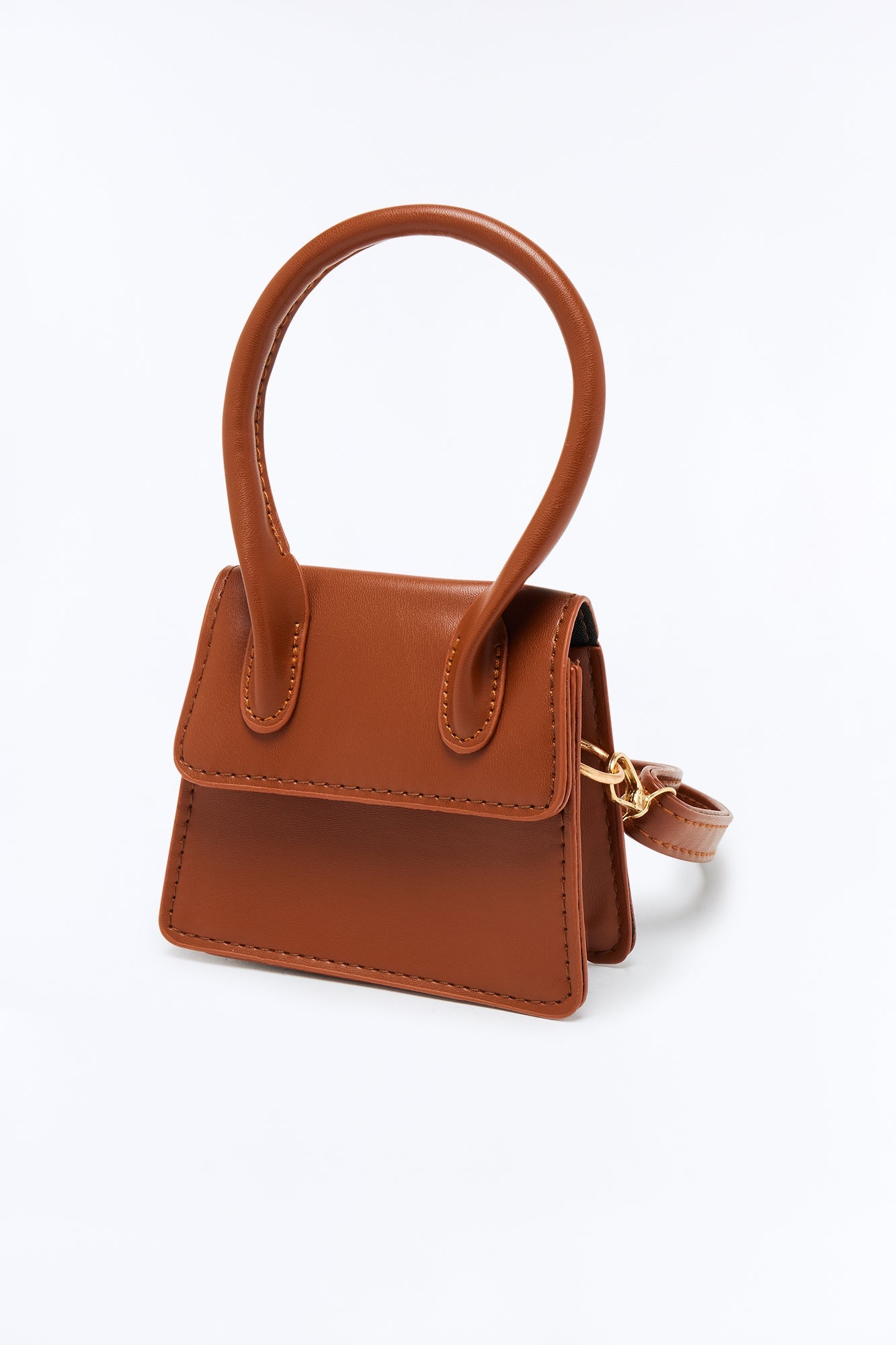 That's A Wrap Faux Leather Belt Bag - Cognac