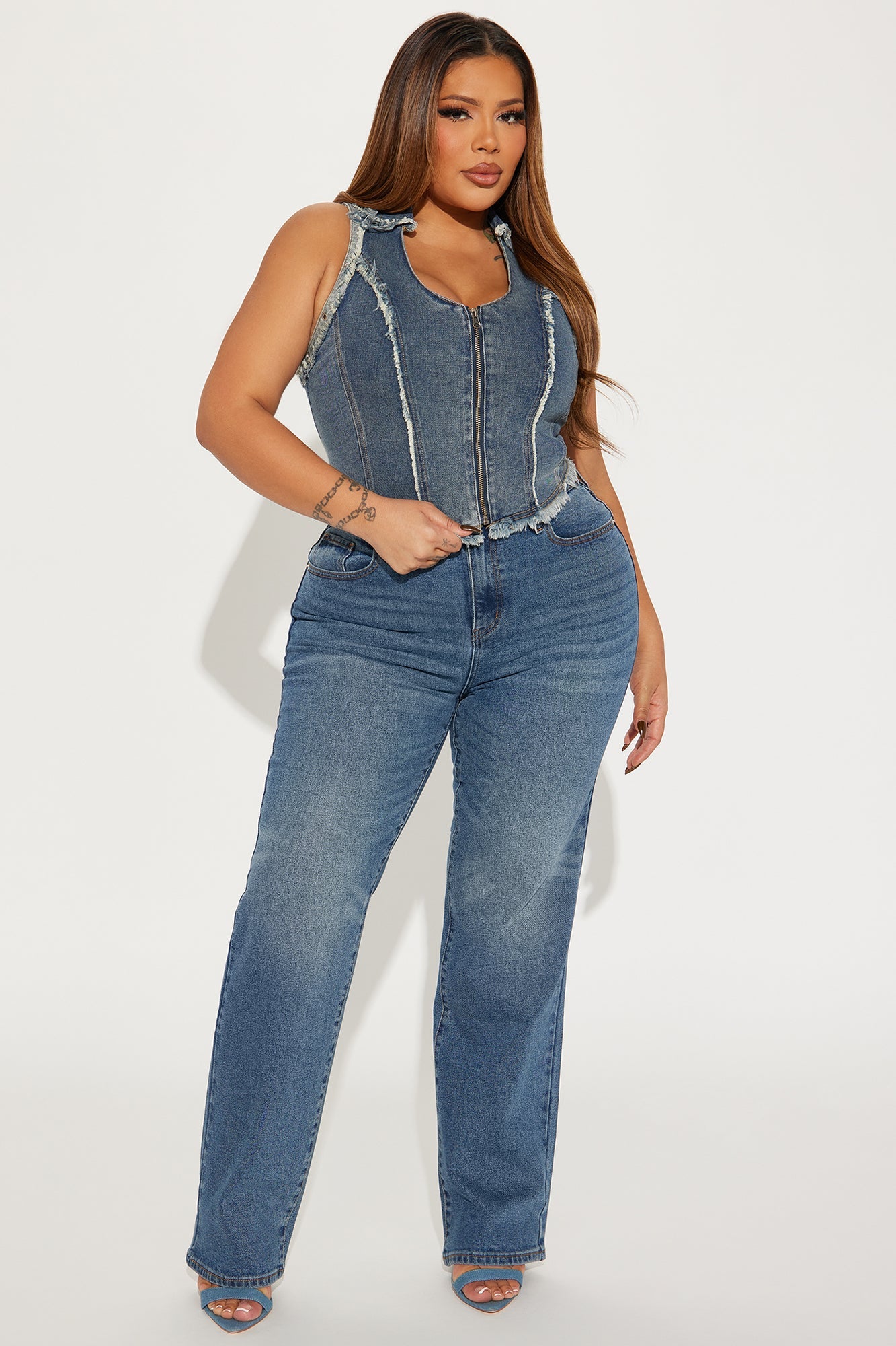 Left Him Speechless Straight Leg Jeans - Medium Wash