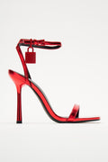 No Drama Club Heeled Sandals - Red