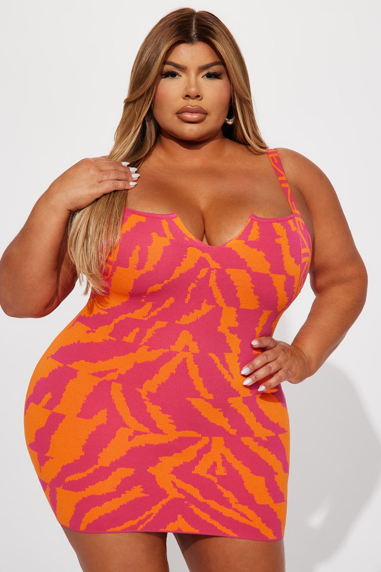 Laney Mini Dress - Pink/combo