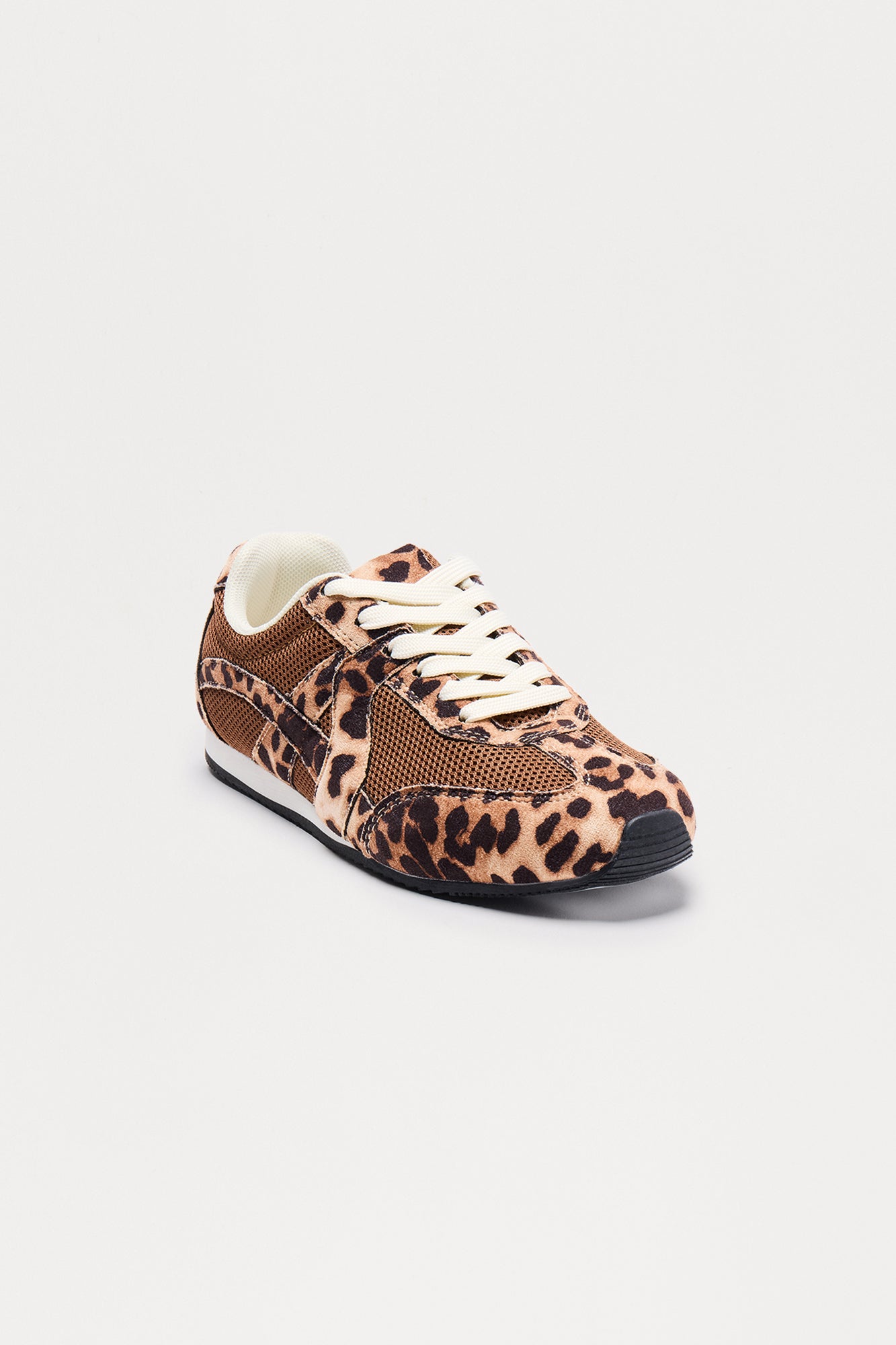 Glen Lace Up Sneakers - Leopard