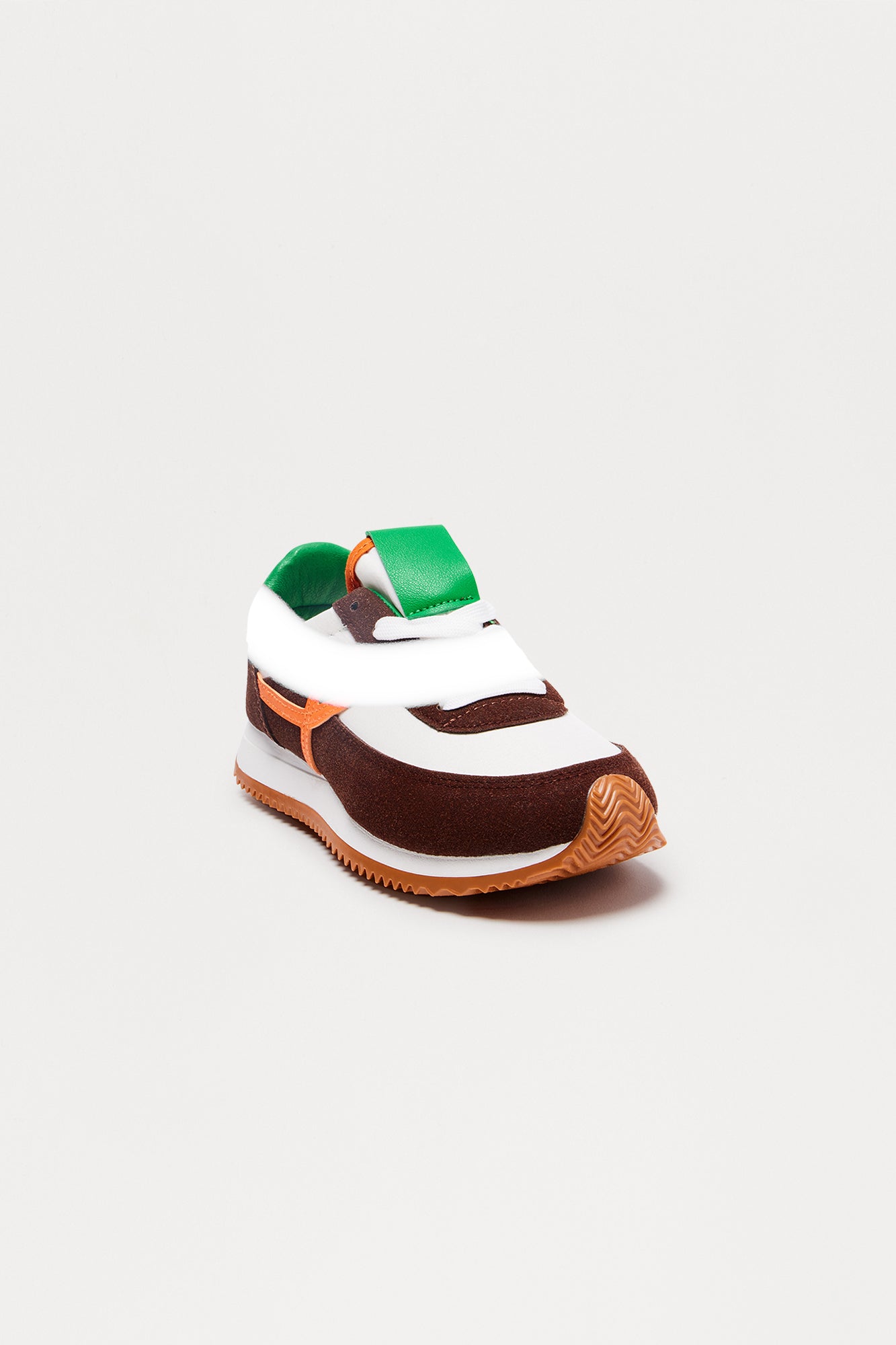 Conway Faux Suede Platform Sneakers - Brown Combo