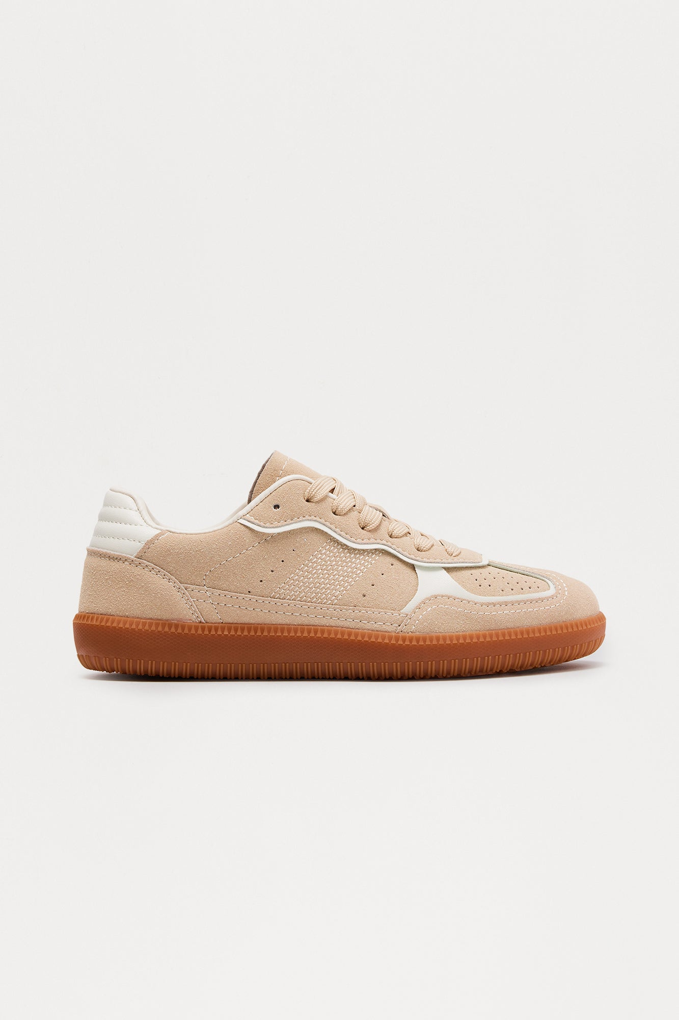 Polo Lace Up Sneakers - Beige
