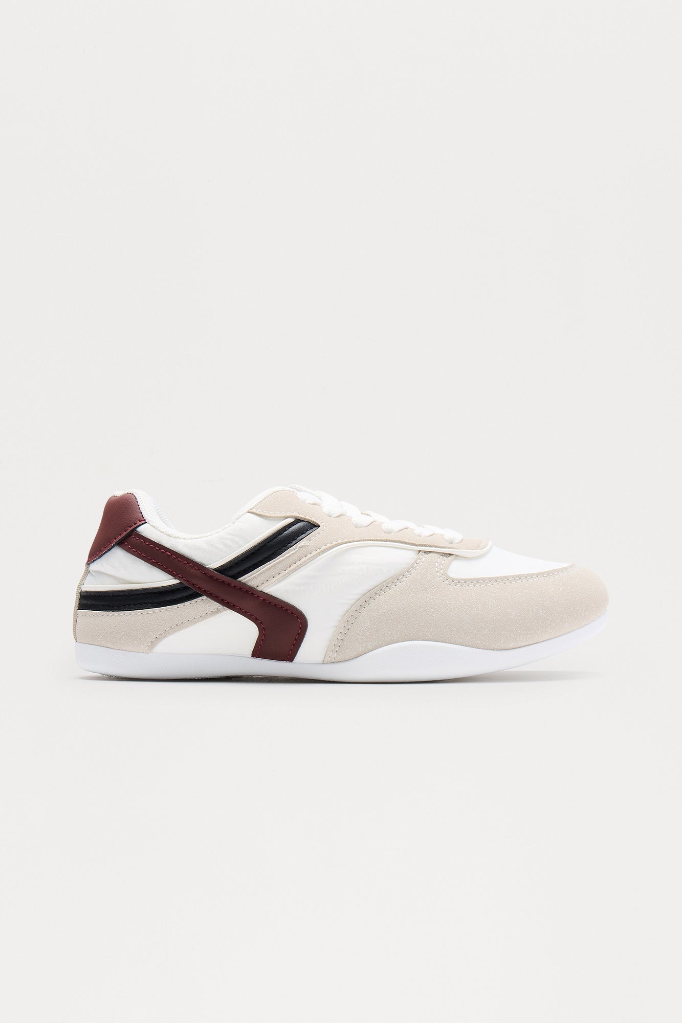 Strike Faux Suede Sneakers - White