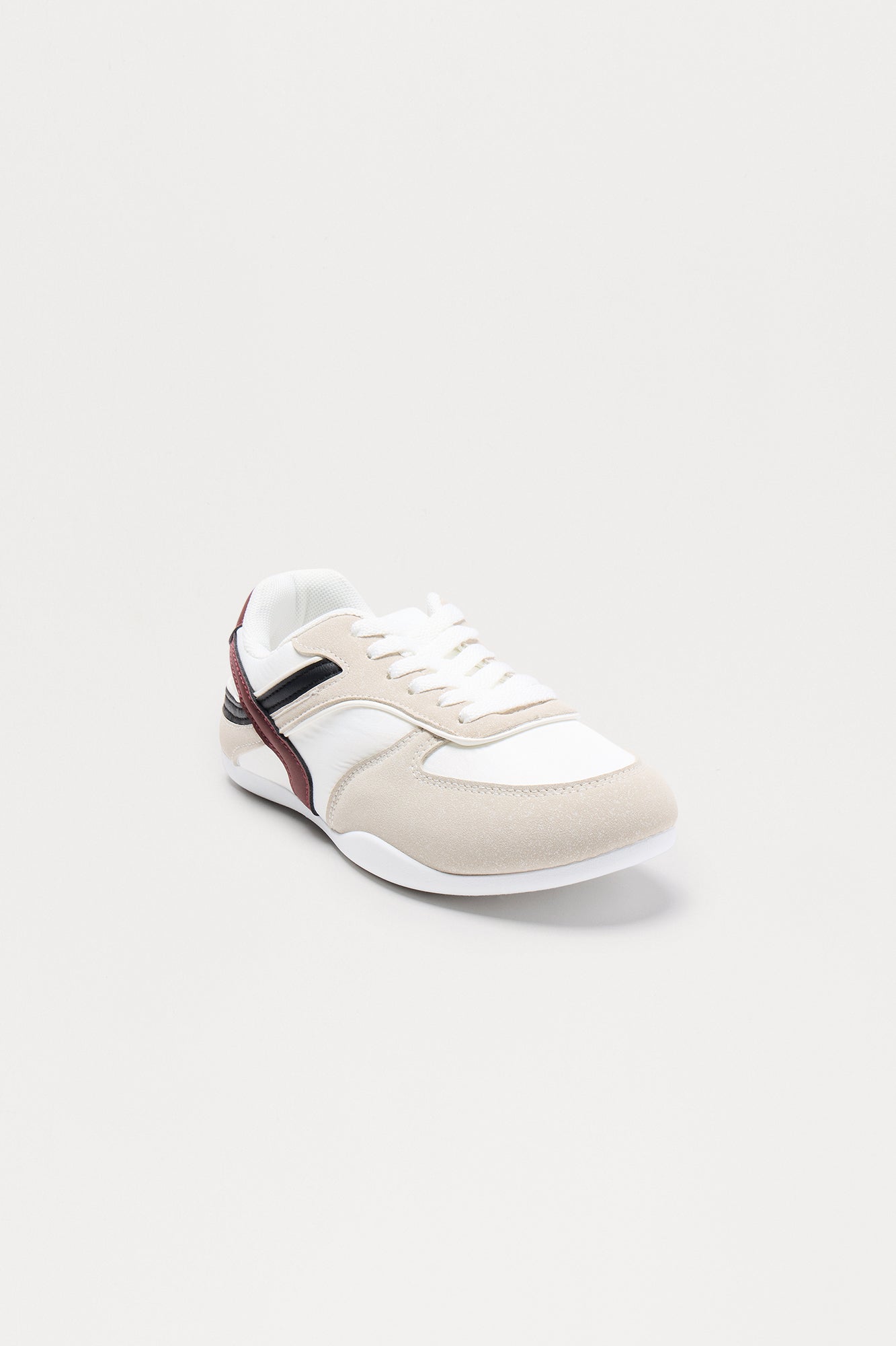 Strike Faux Suede Sneakers - White