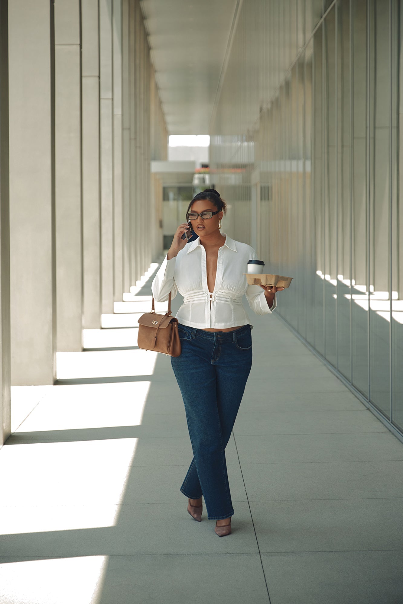 One Of A Kind Poplin Blouse - White