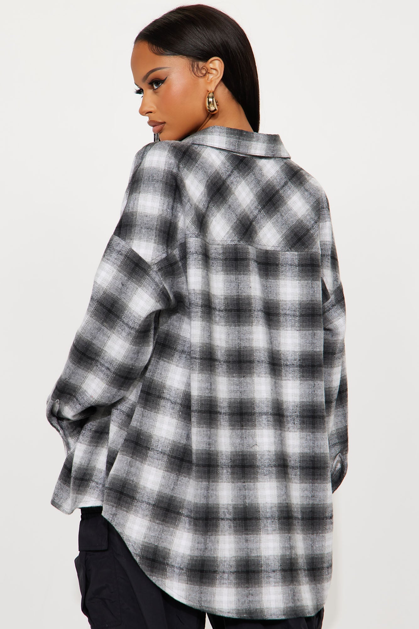 Kimberlee Plaid Shirt - Black/combo