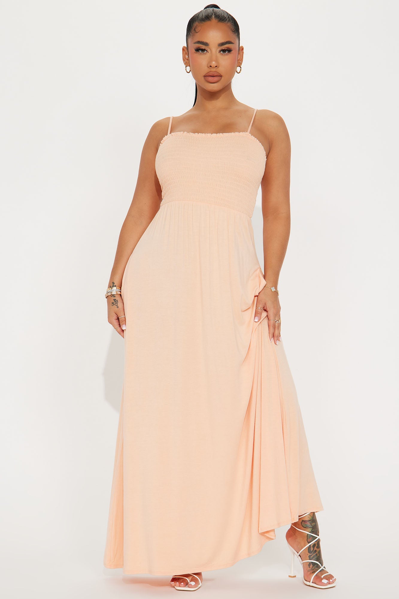 Holly Maxi Dress - Peach