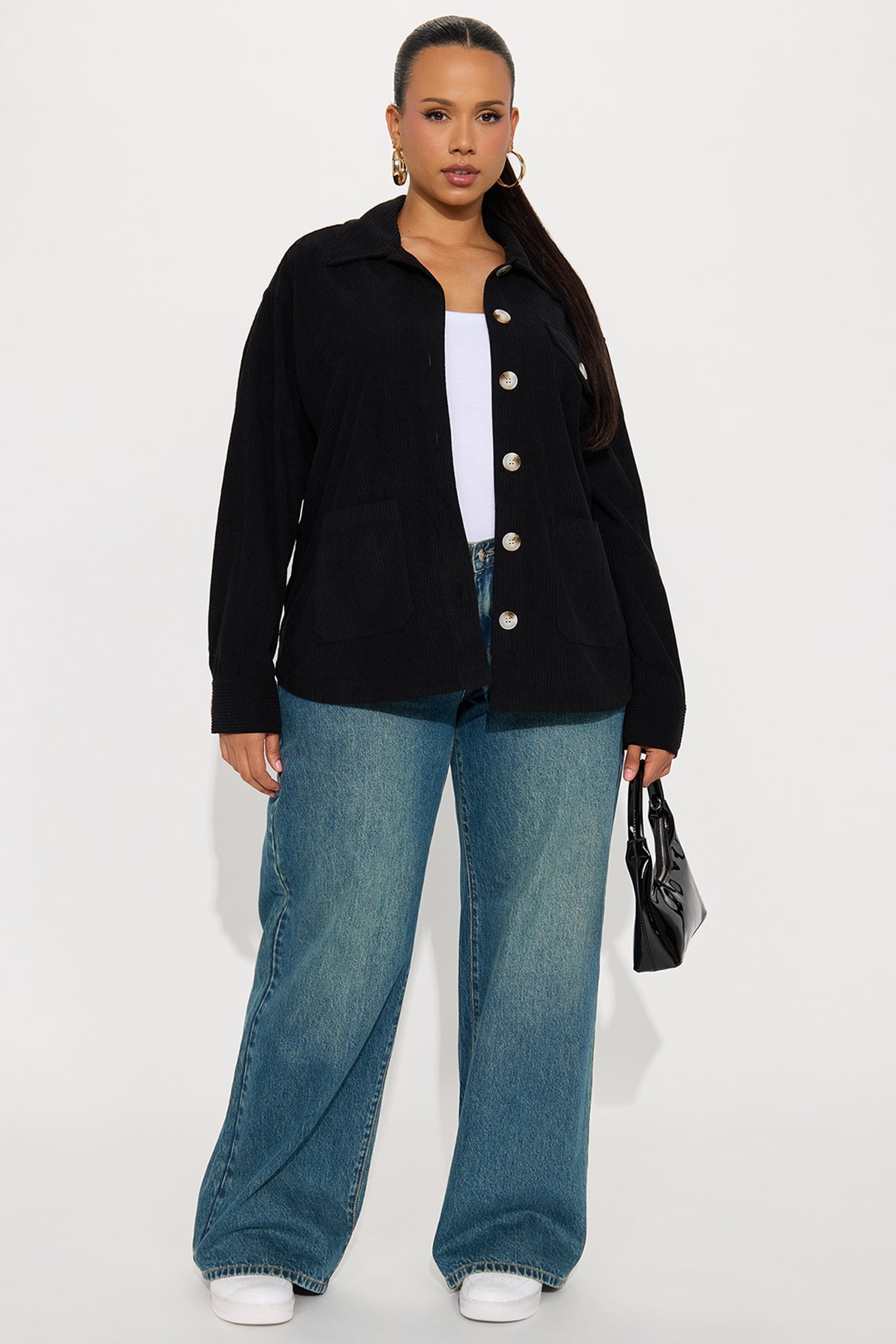 Feel No Ways Corduroy Shirt - Black