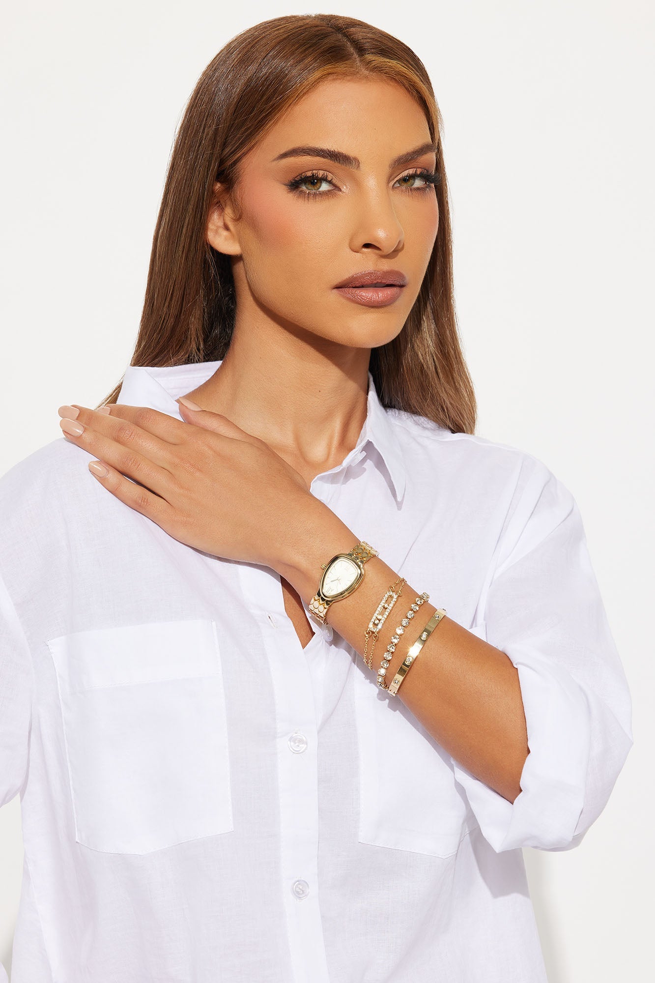 O’Clock Collection 4 Piece Boxed Watch Set - Gold