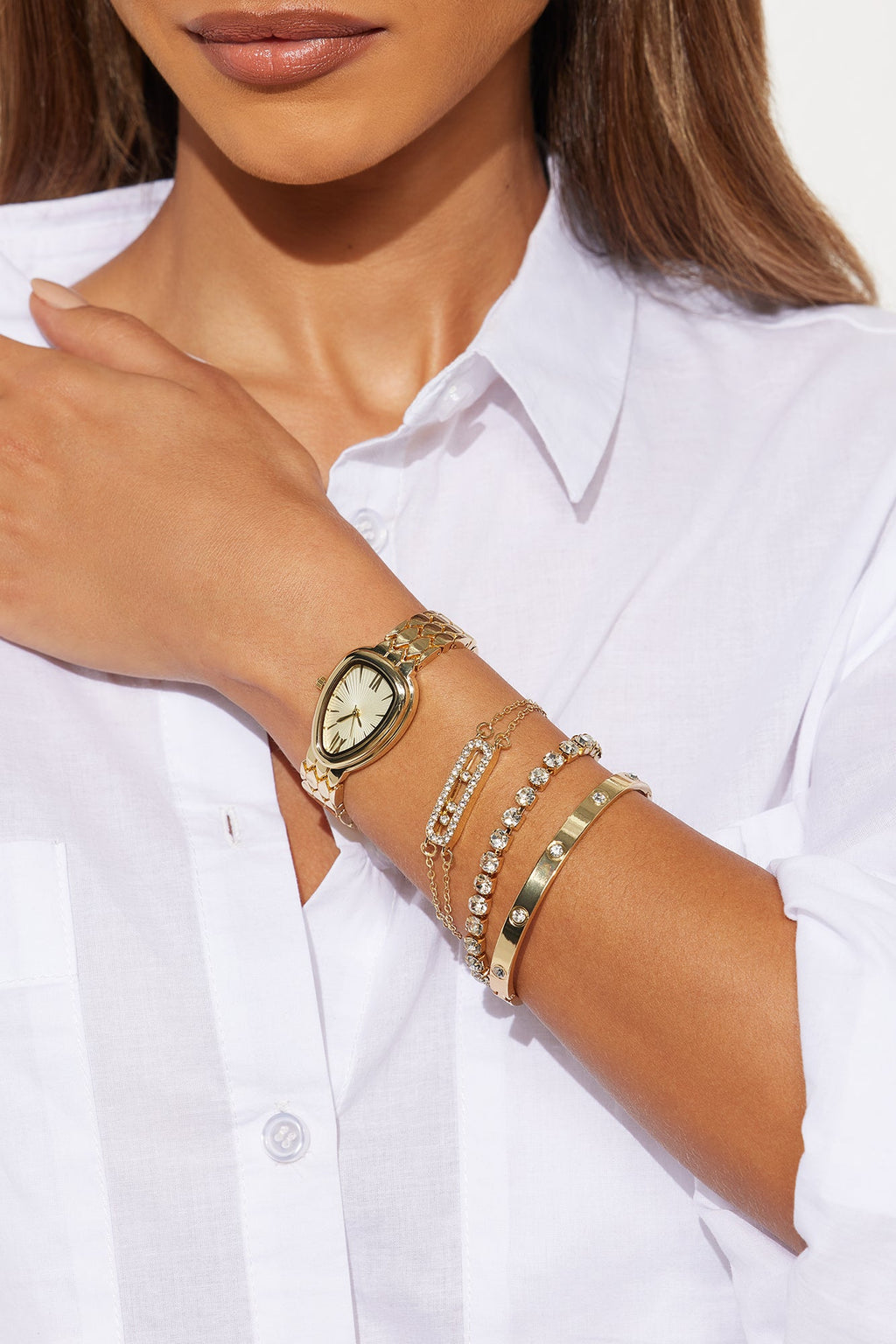 O’Clock Collection 4 Piece Boxed Watch Set - Gold