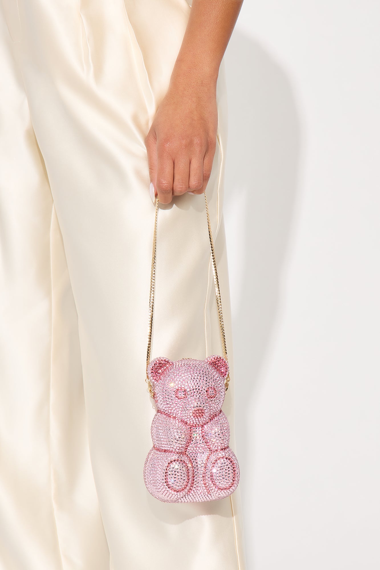 Beary Busy Embellished Clutch - Pink