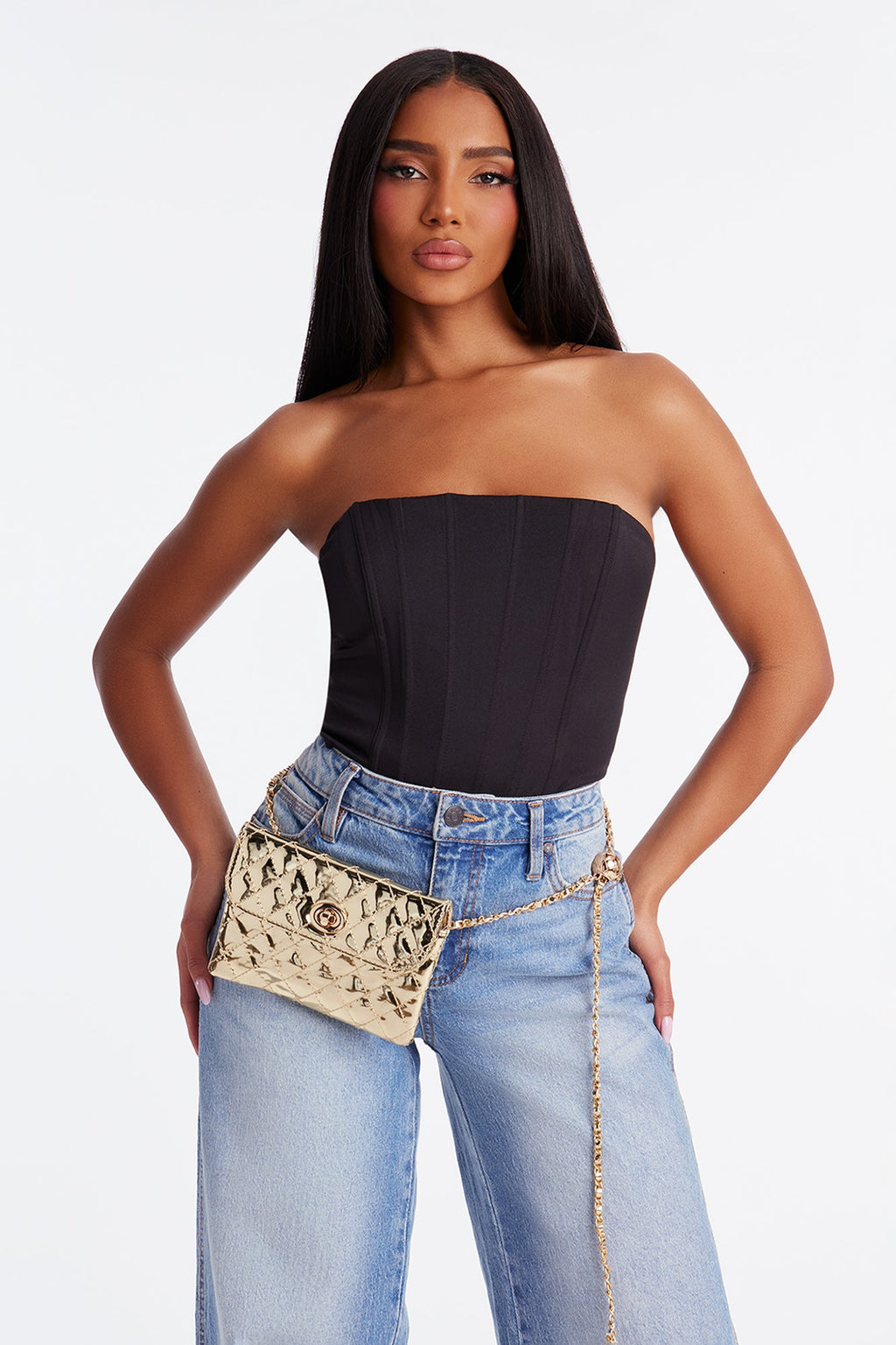 Never A Basic Gal Belt Bag - Gold
