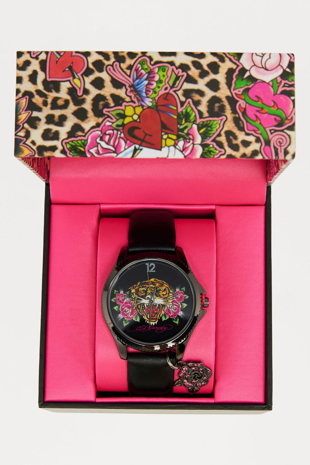 Ed Hardy Tiger Roar Watch - Black