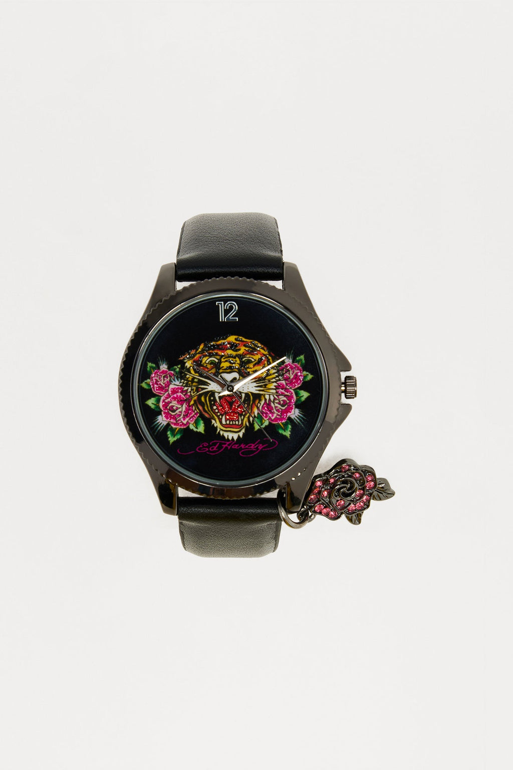 Ed Hardy Tiger Roar Watch - Black