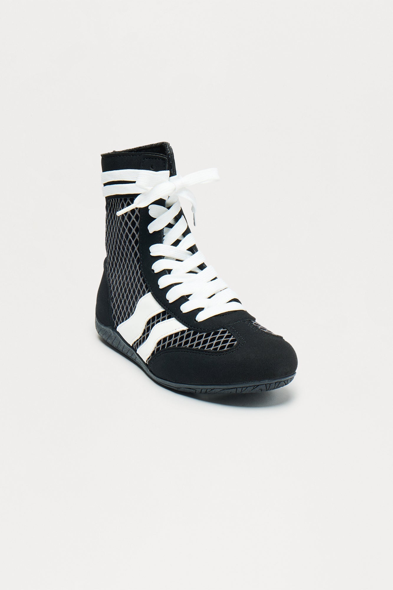 Killian Fishnet High Top Sneakers - Black