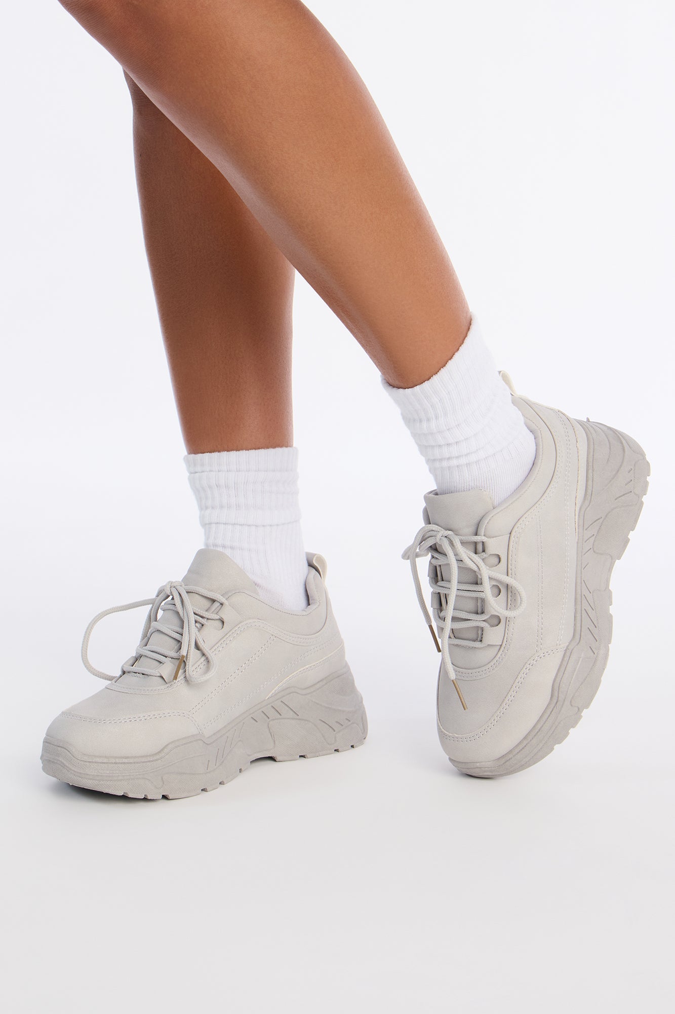 Dawnie Platform Sneakers - Grey