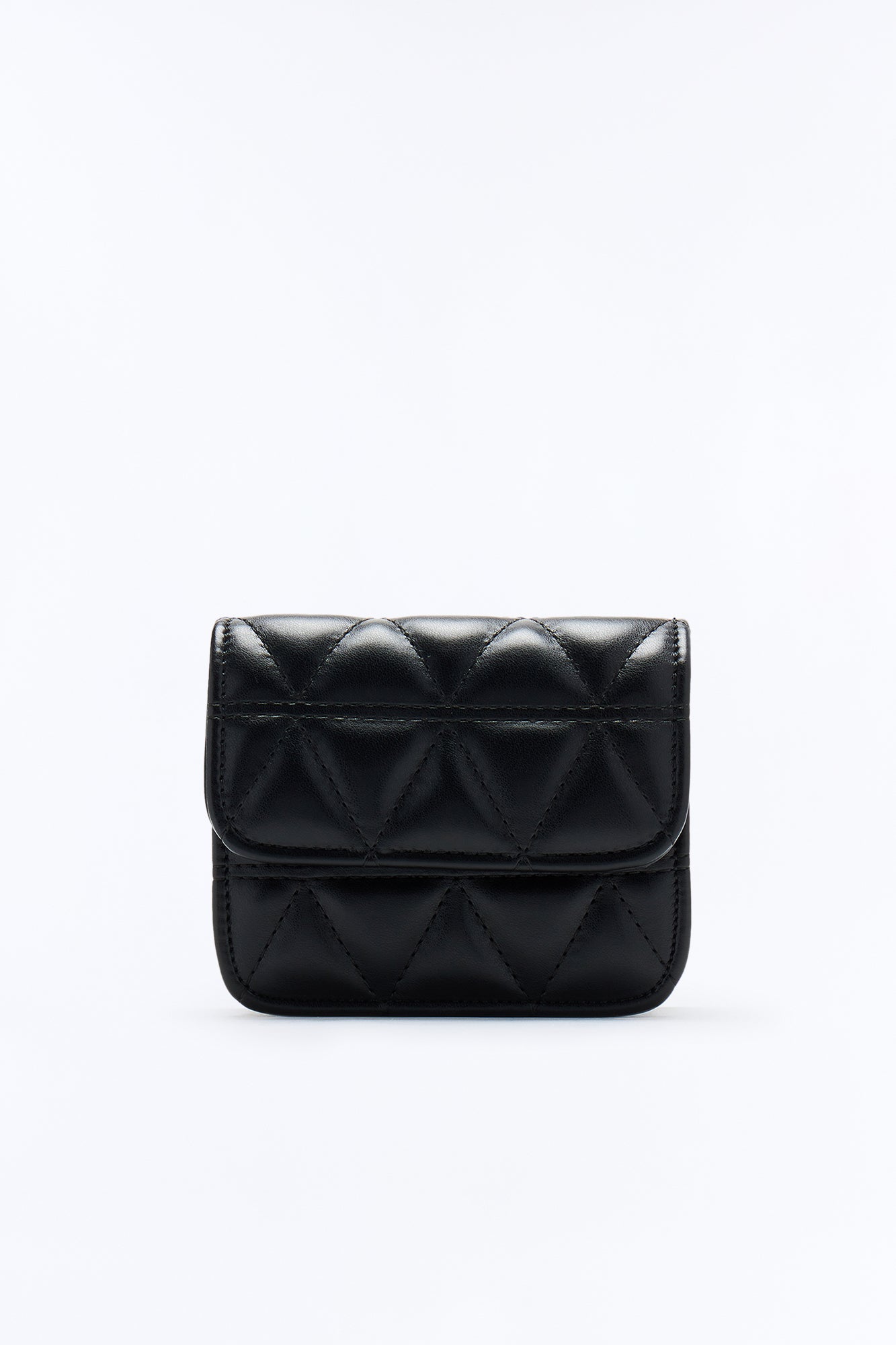 Don't Need Much Mini Faux Leather Crossbody Bag - Black